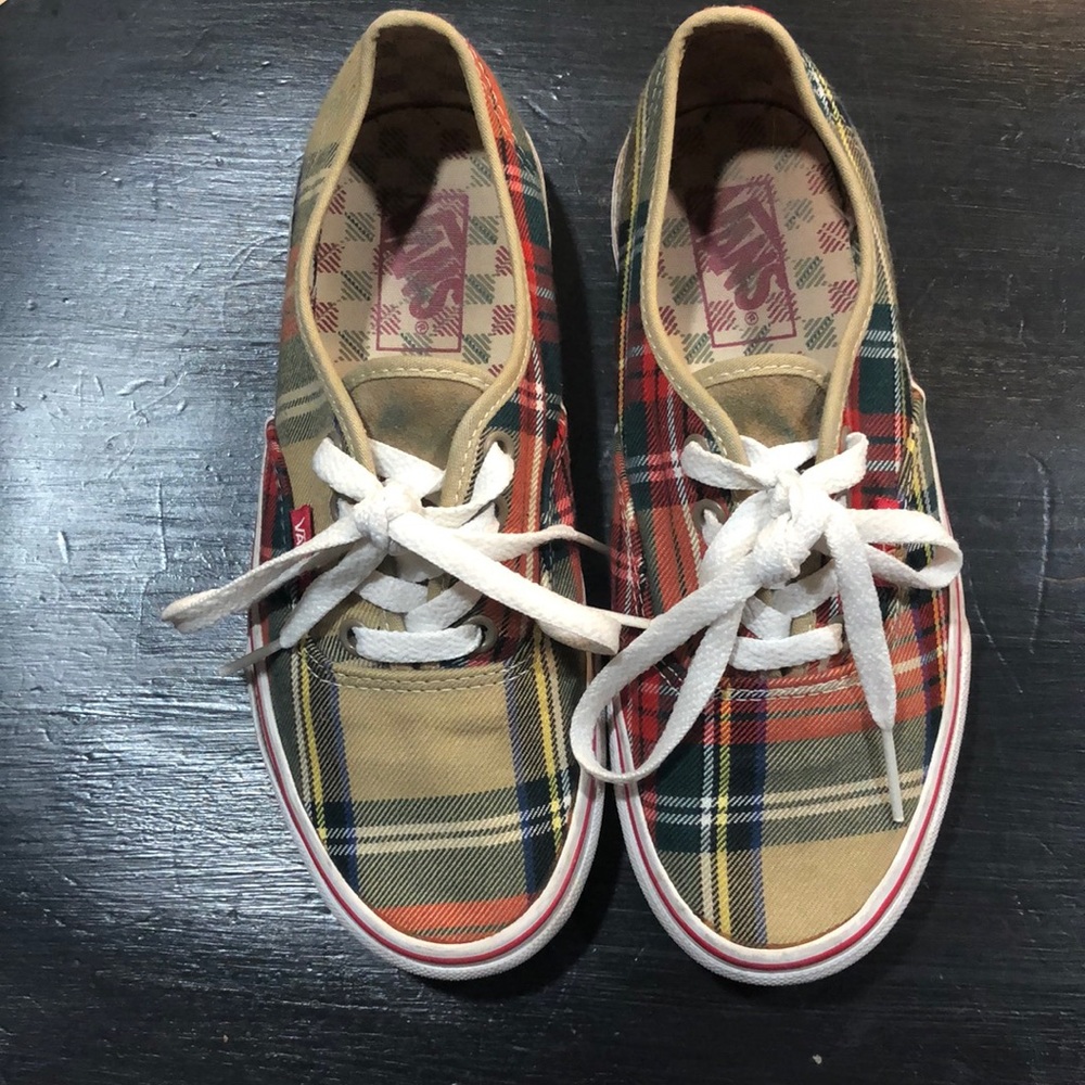 Plaid authentic vans